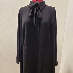 Black necktie dress